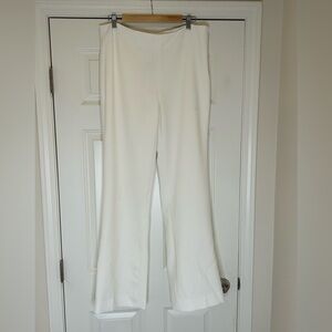 Per Se by Carlisle Creamy White Women's Column Pants Size 12 NWT